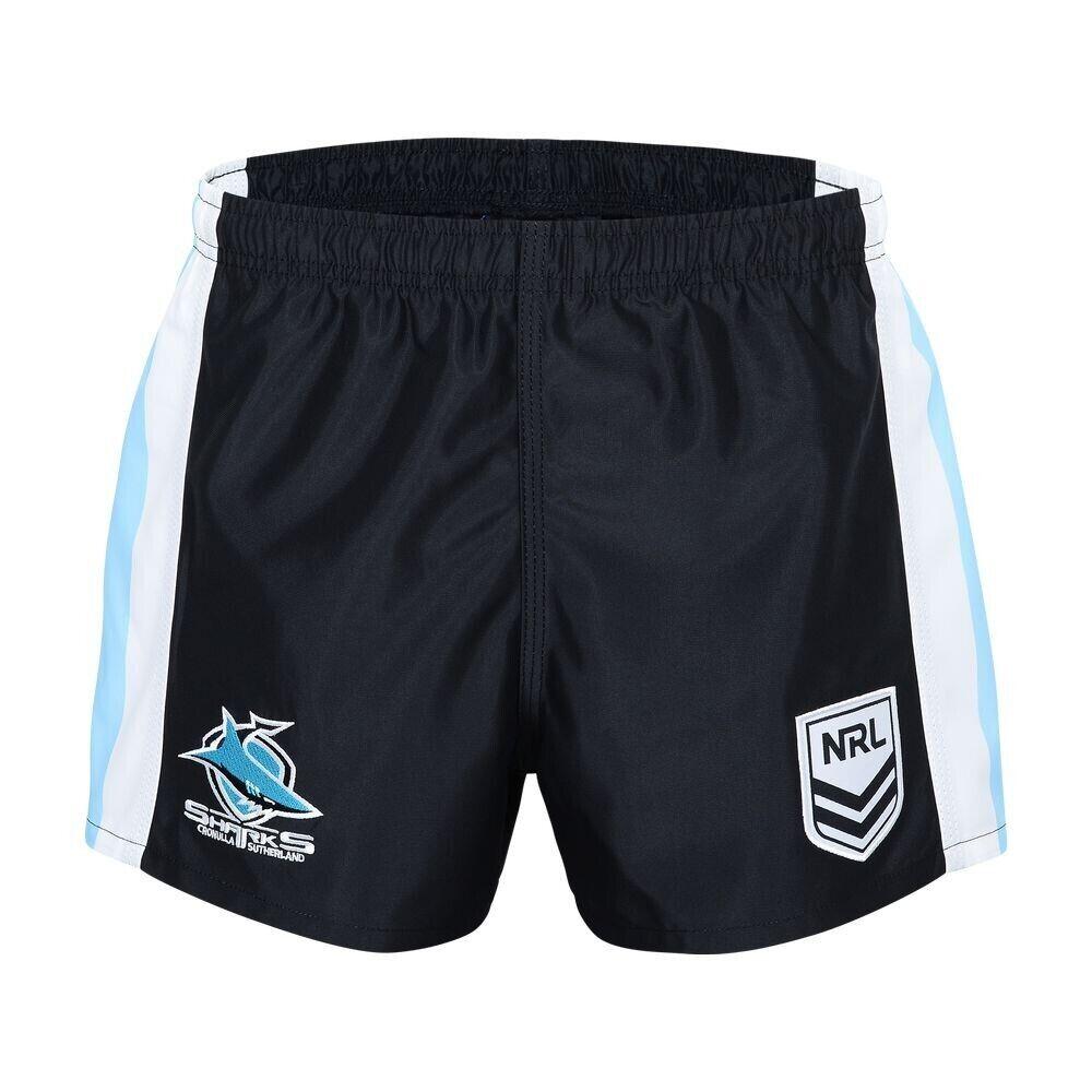 NRL Logo Supporter Footy Shorts - Cronulla Sharks - Adult - Mens