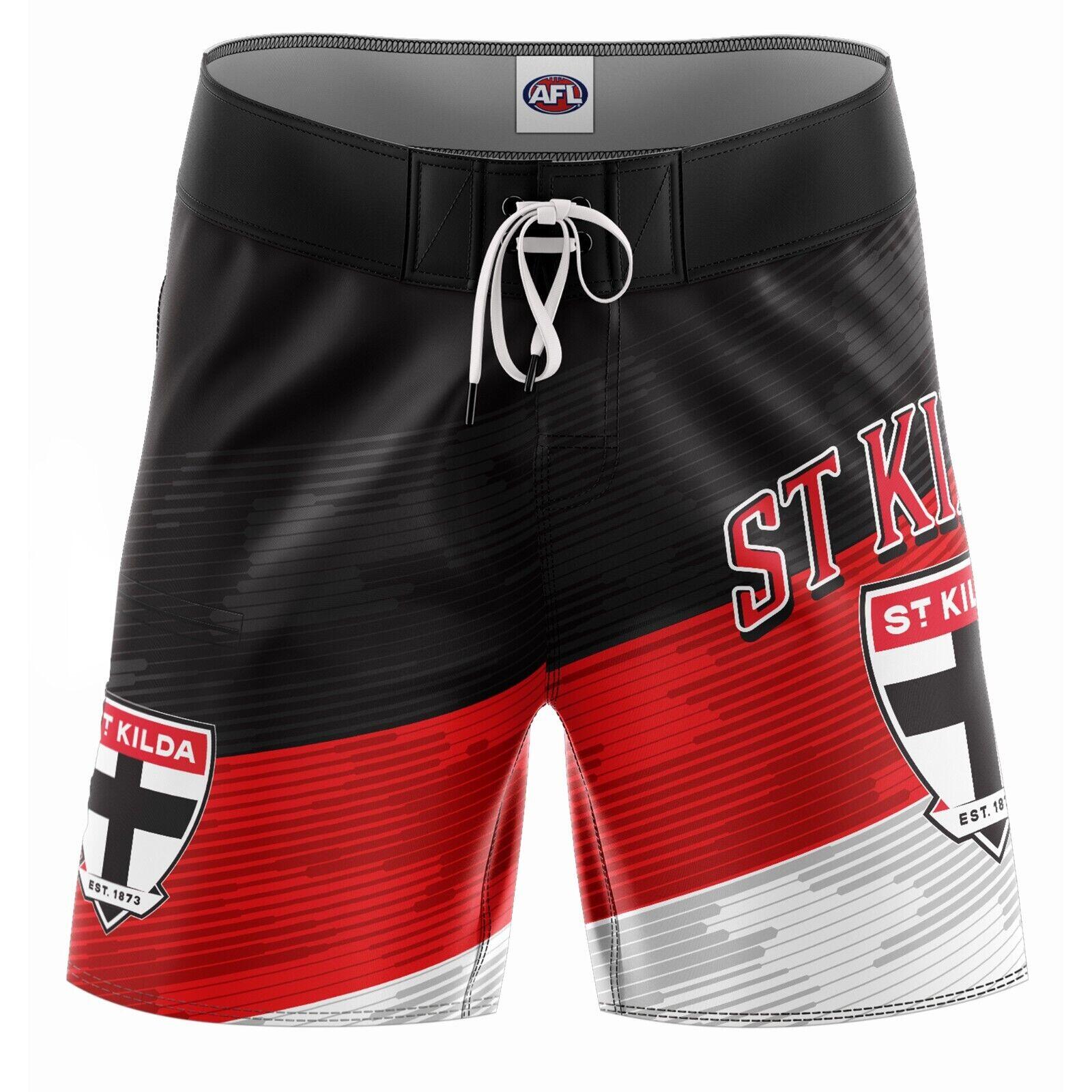 AFL Barrel Board Shorts - St Kilda Saints - Swim - Adult