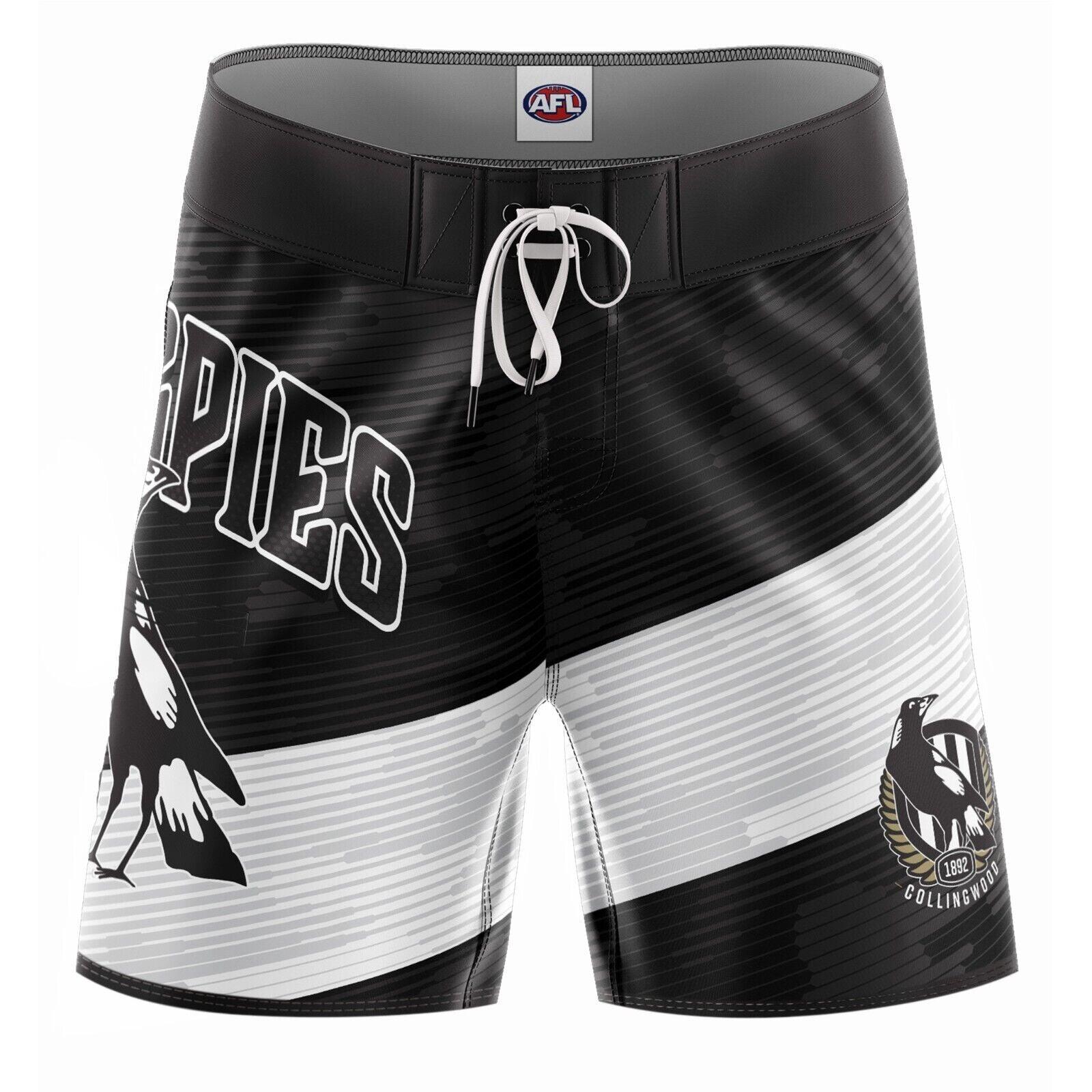 AFL Barrel Board Shorts - Collingwood Magpies - Swim - Adult