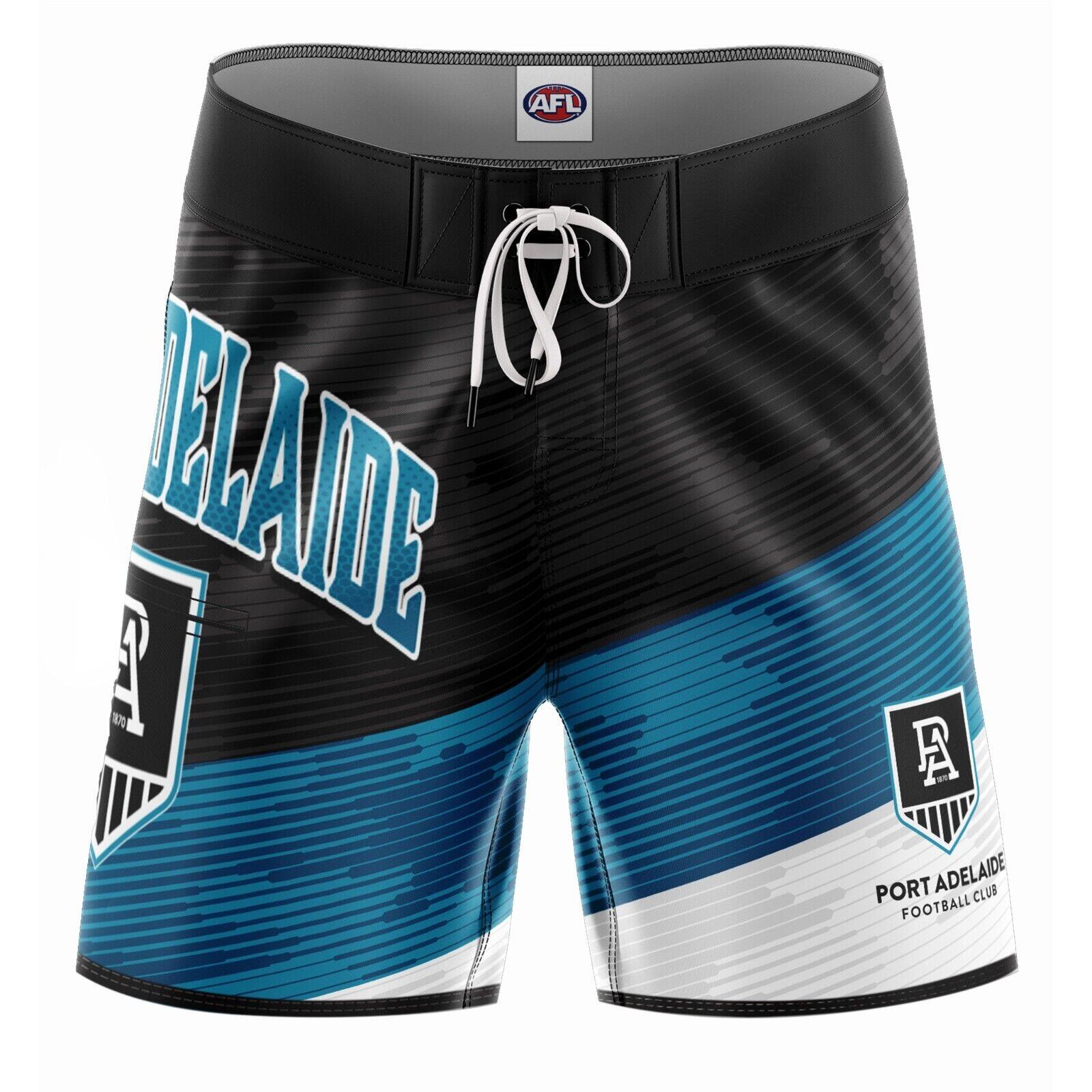 AFL Barrel Board Shorts - Port Adelaide Power - Swim - Adult