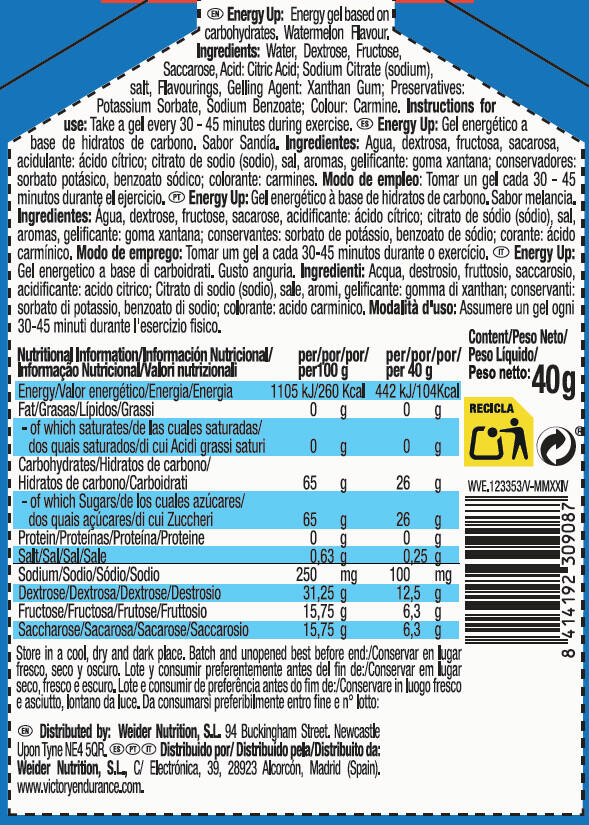 Gels énergétiques - Energy Up! - Pastèque 3/3
