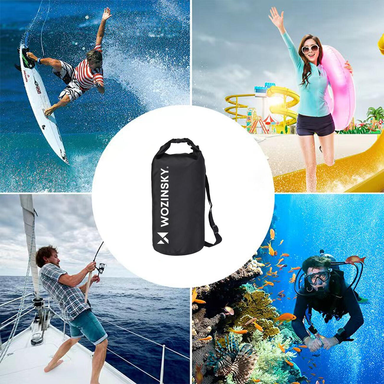 Wassfeste Tasche Rucksack Wozinsky 3/10