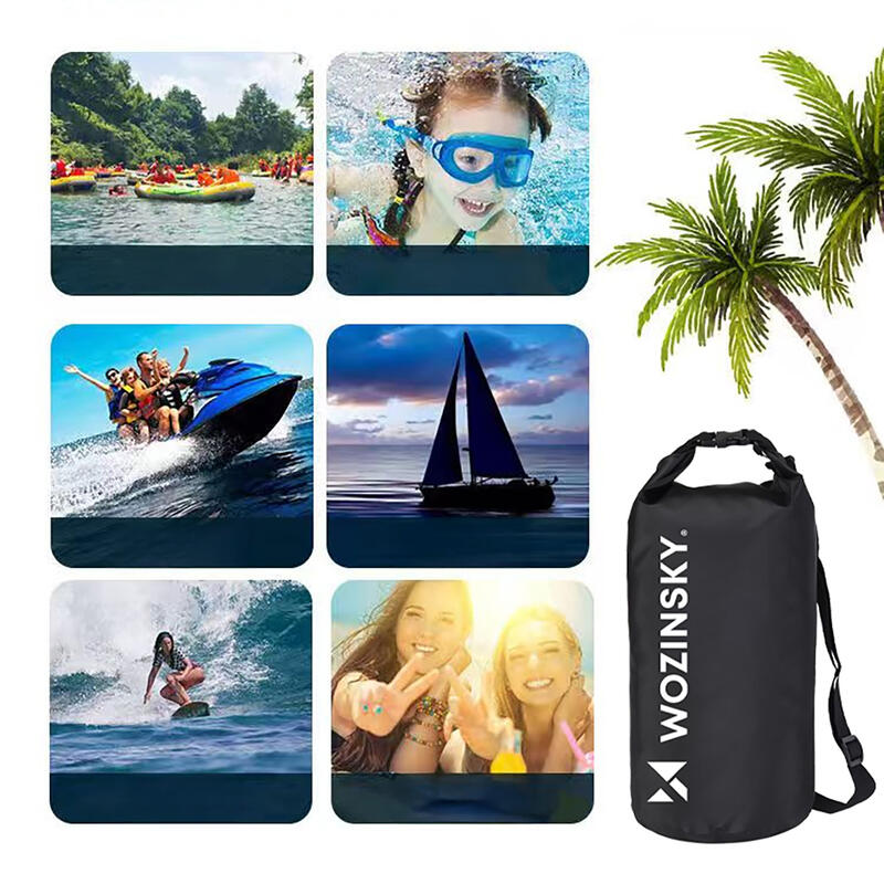 Worek Wozinsky WWK-20 woododporny na kajak sup 20l - czarny