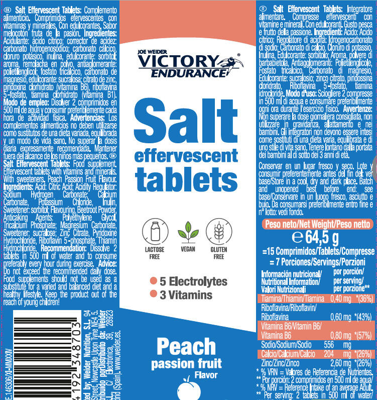 Électrolytes - Salt Effervescent - Pêche Fruits de la Passion 3/3