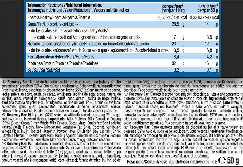 Barres protéinées - Recovery Bar 32% Protein - Noisette 3/5