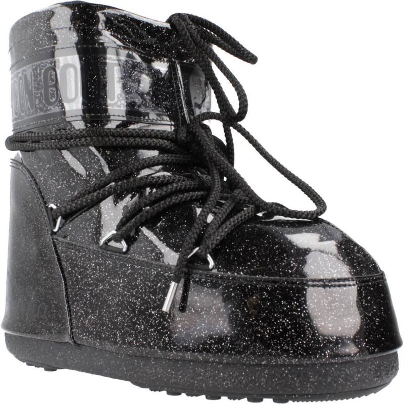Cizme Moon Boot Model Mb Icon Low Glitter Culoare Negru