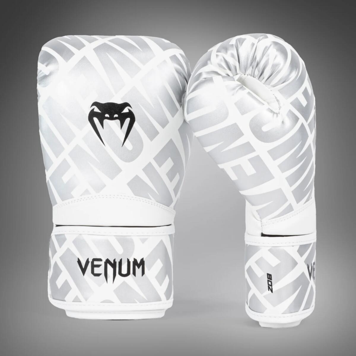 Gants de boxe Venum Contender 1.5 XT – Blanc / Argent – 10 oz 5/7