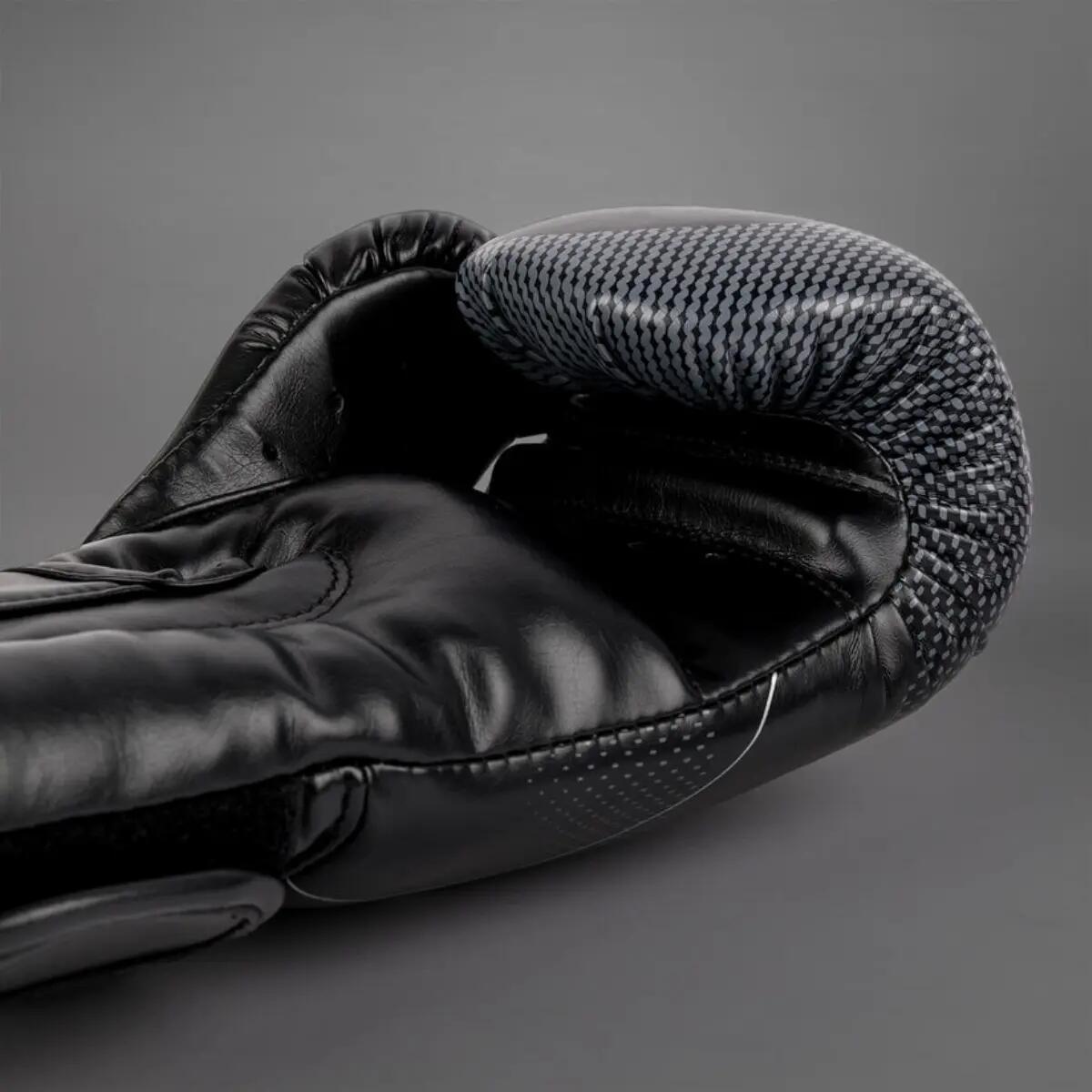 Guantes de boxeo Venum Nexus, color negro/plateado, 14 oz. 5/5