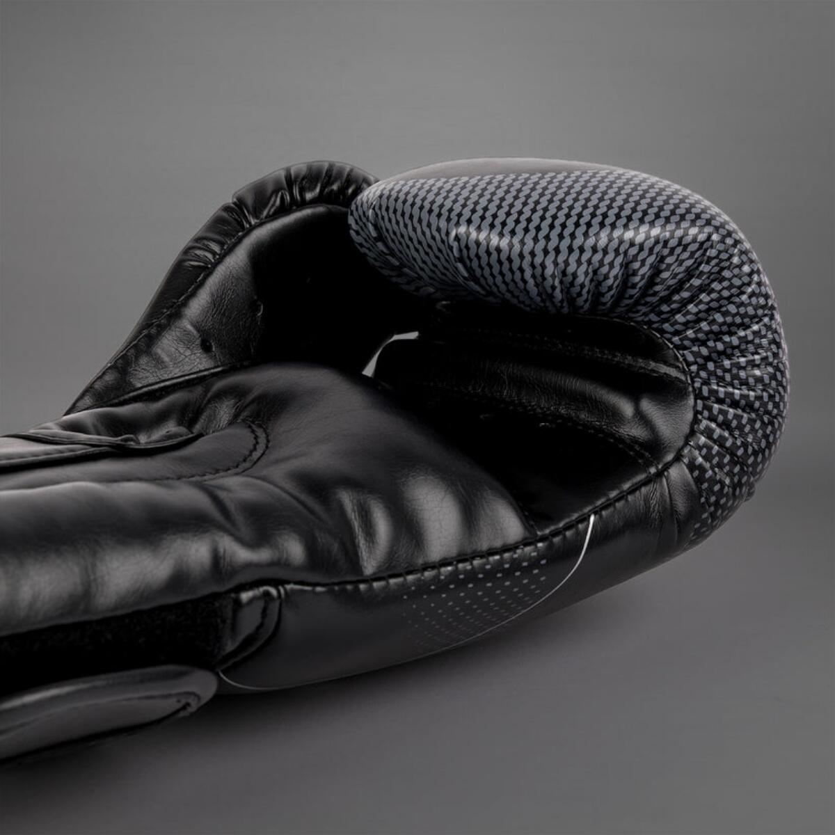 Guantes de boxeo Venum Nexus, color negro/plateado, 340 g (12 oz). 5/5