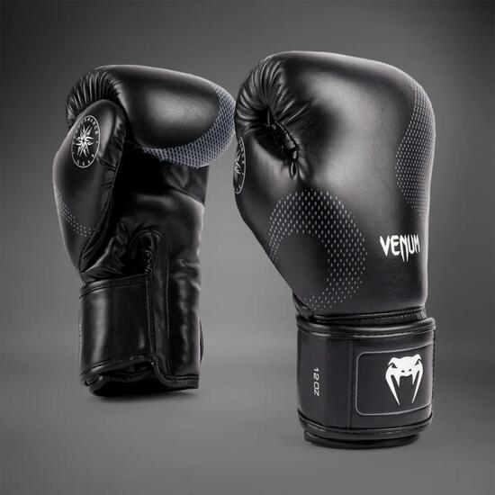 Gants de boxe Venum Nexus – Noir/Argent – 14 oz