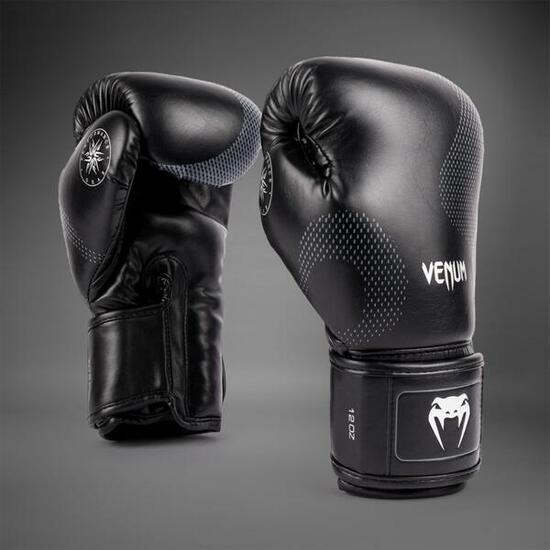 Gants de boxe Venum Nexus – Noir/Argent – 12 oz