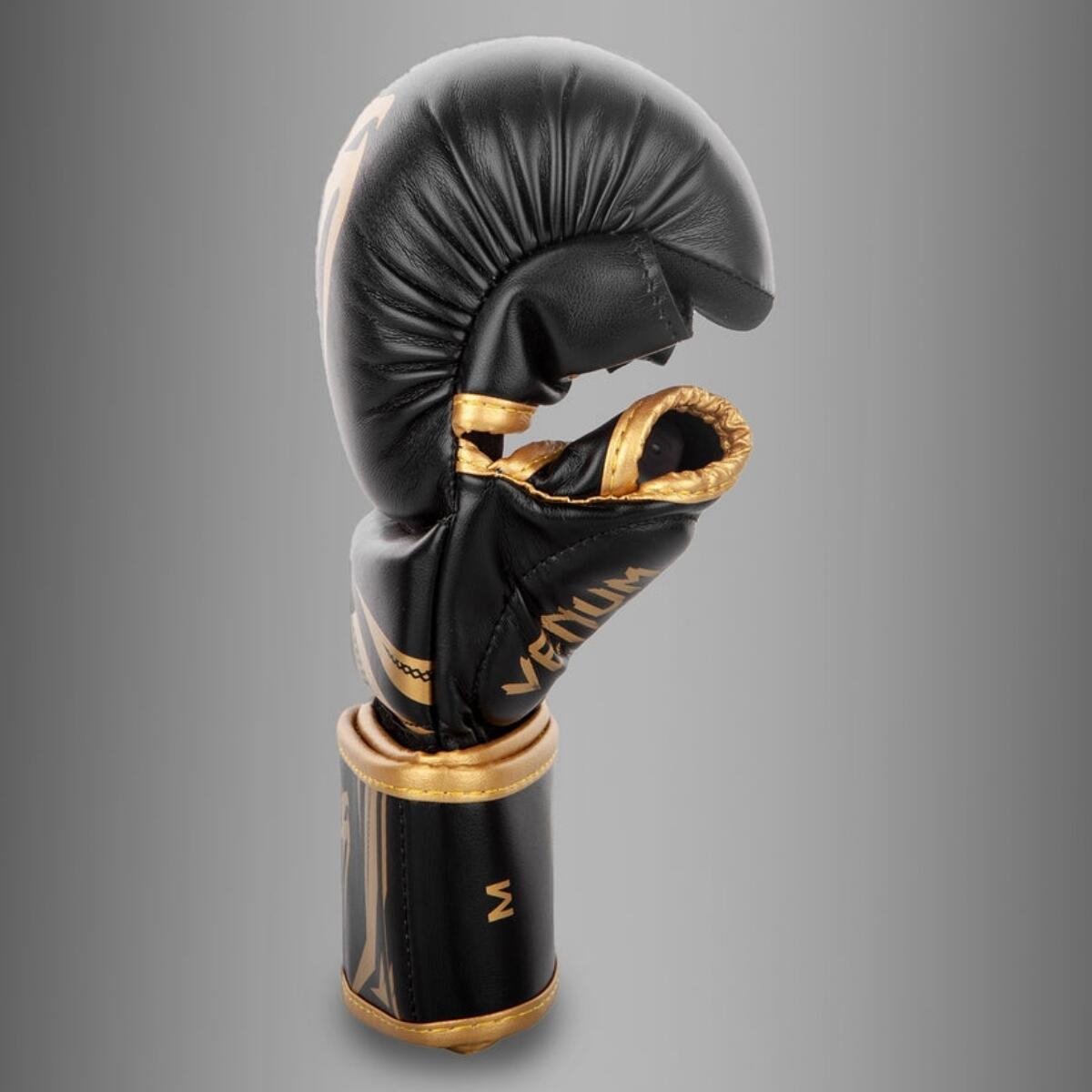 MMA sparring gloves Venum Challenger 3.0 – Black/Gold – L/XL 6/7