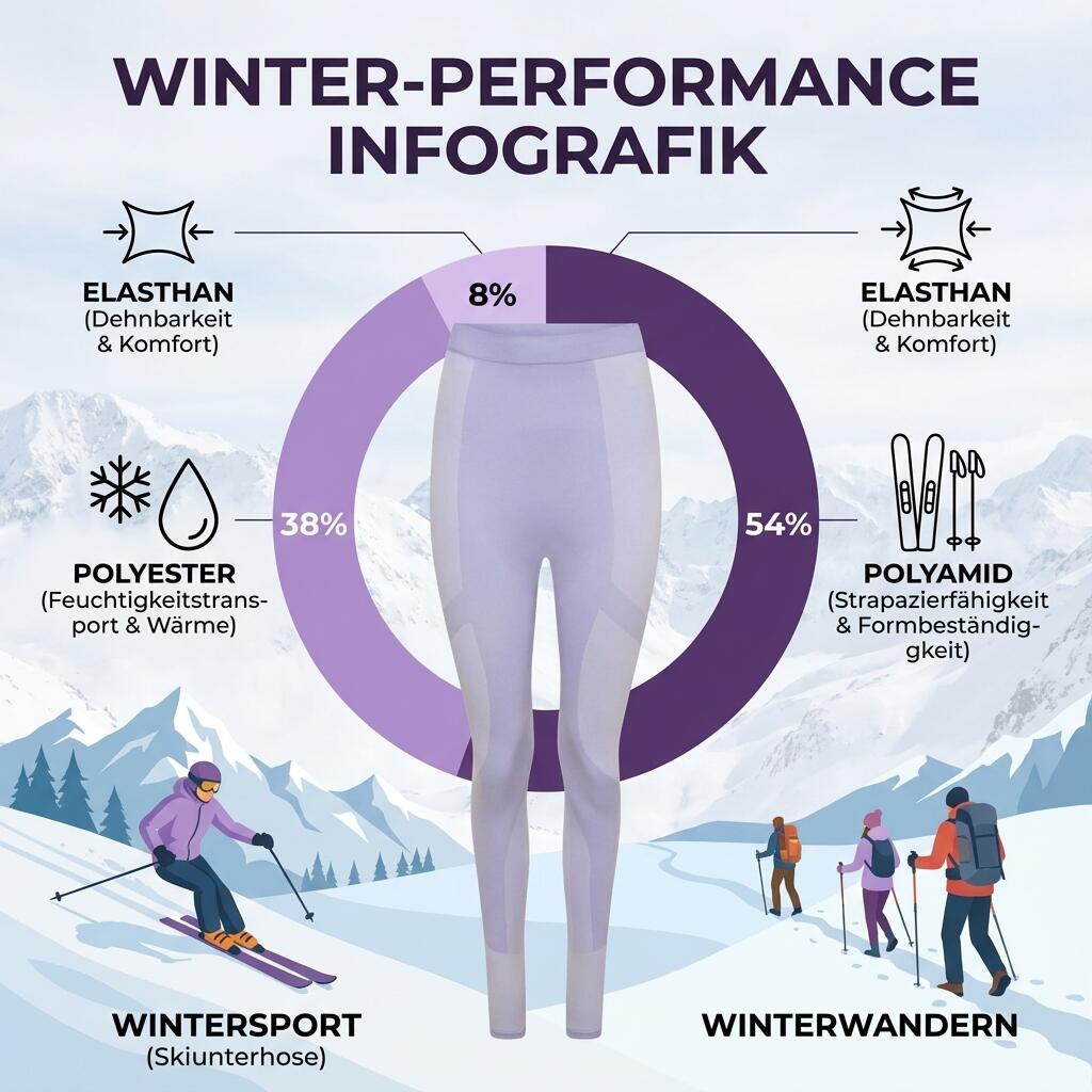 Leggins Dare Lange Unterhose Damen Skiunterwäsche sehr Warm S M L XL L 4/5