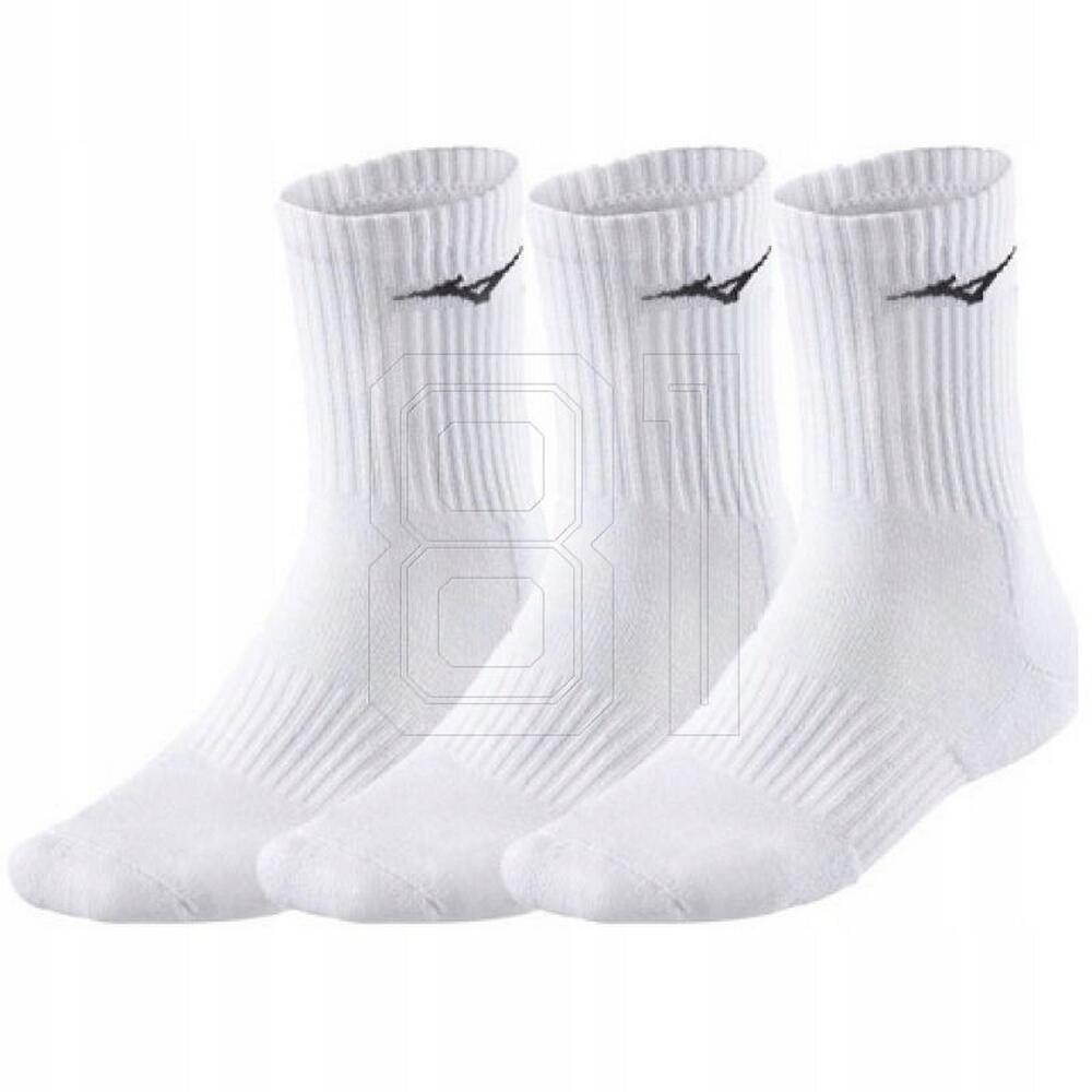 Unisex Adult Mid Calf Training Socks (Pack of 3) (White)