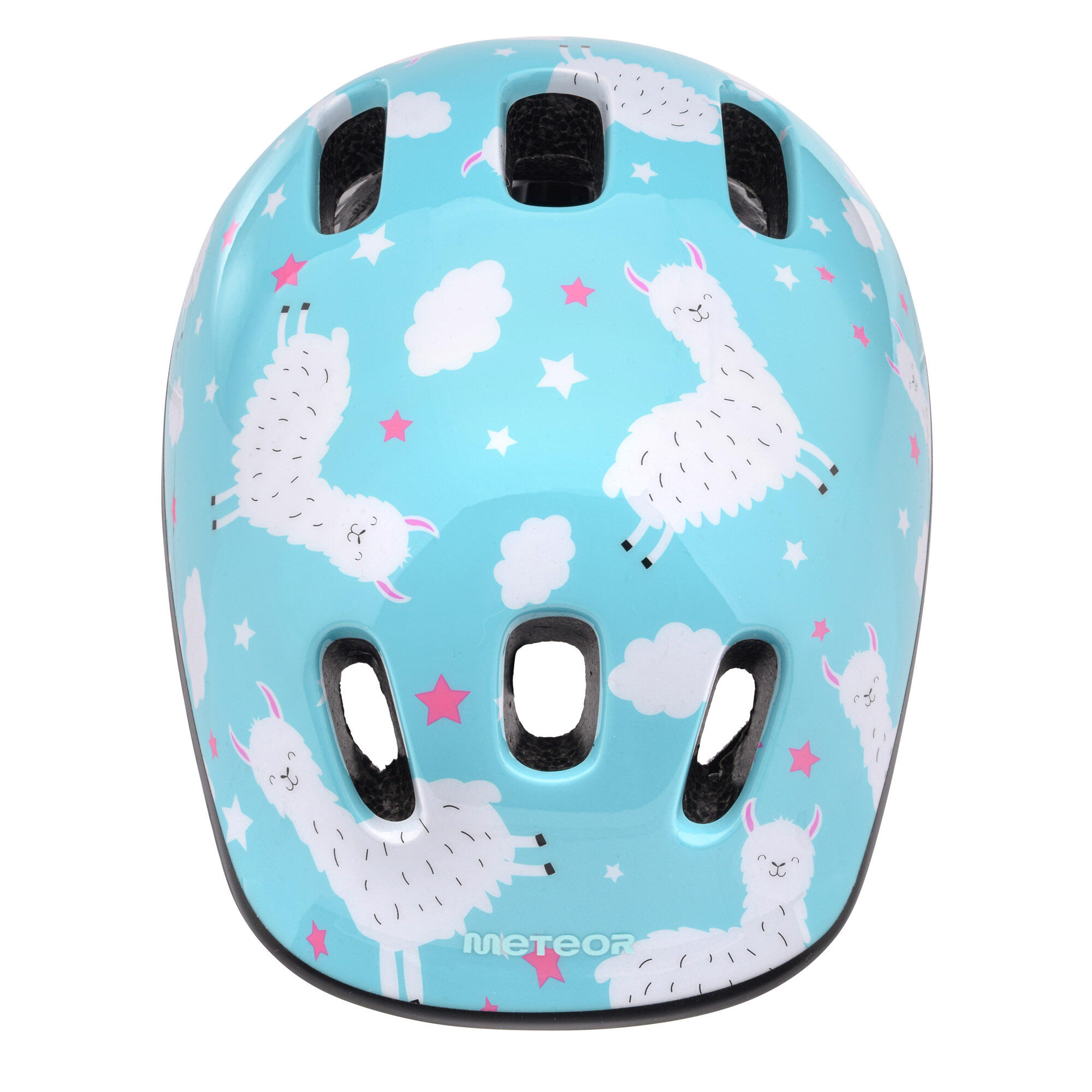 Capacete de bicicleta de alpaca para crianças e jovens (Azul) 3/4