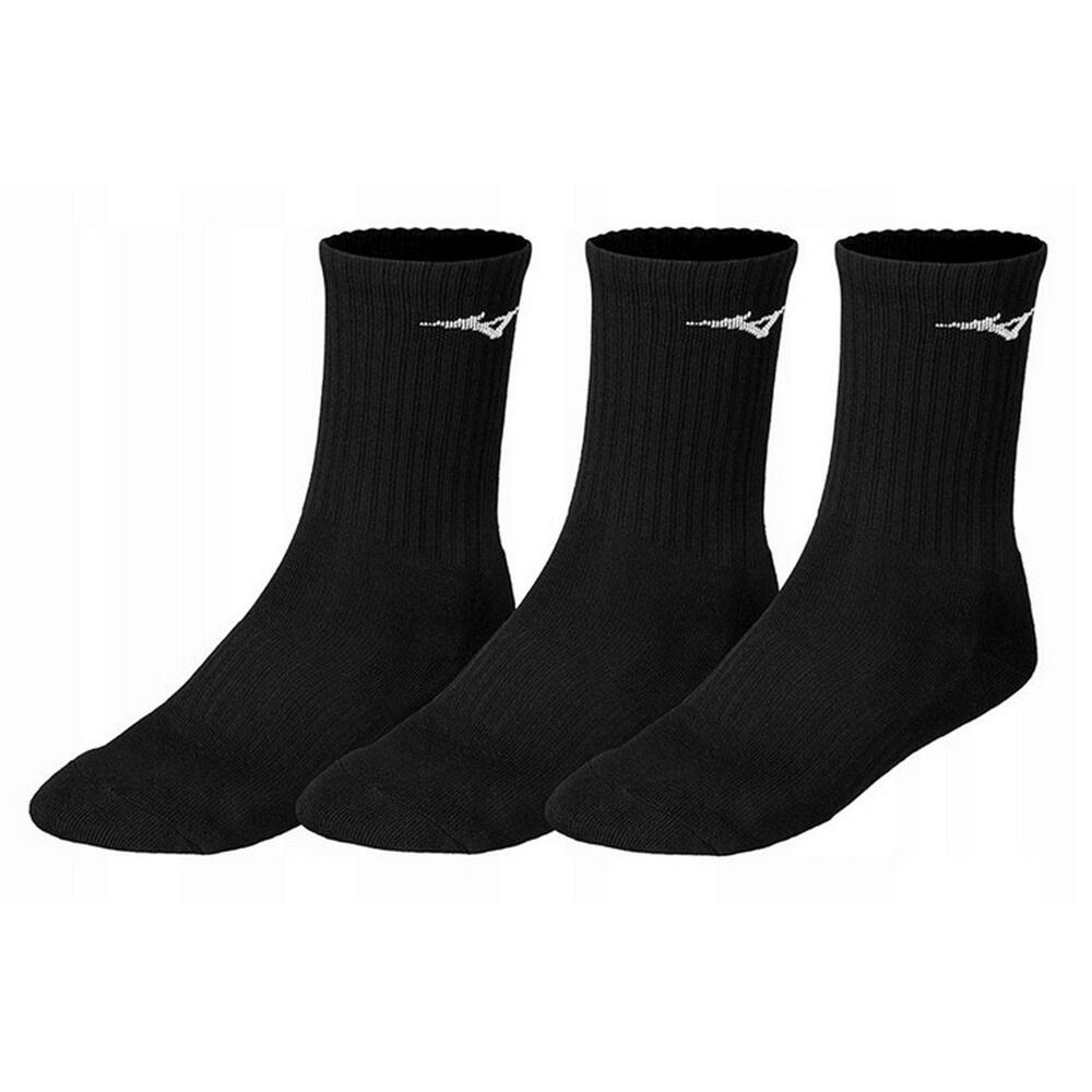 Calzini Allenamento Adulto Unisex Misura Confezione 3 Mizuno Nero 2/2