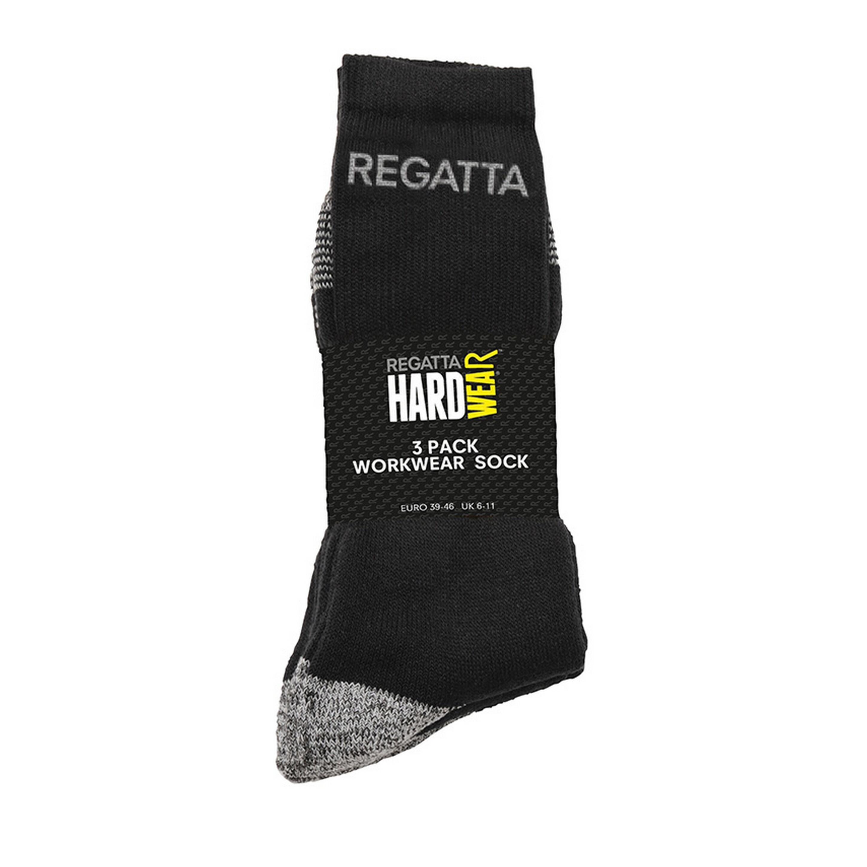 Chaussettes De Travail (3 Paires) Homme (Noir) 2/5