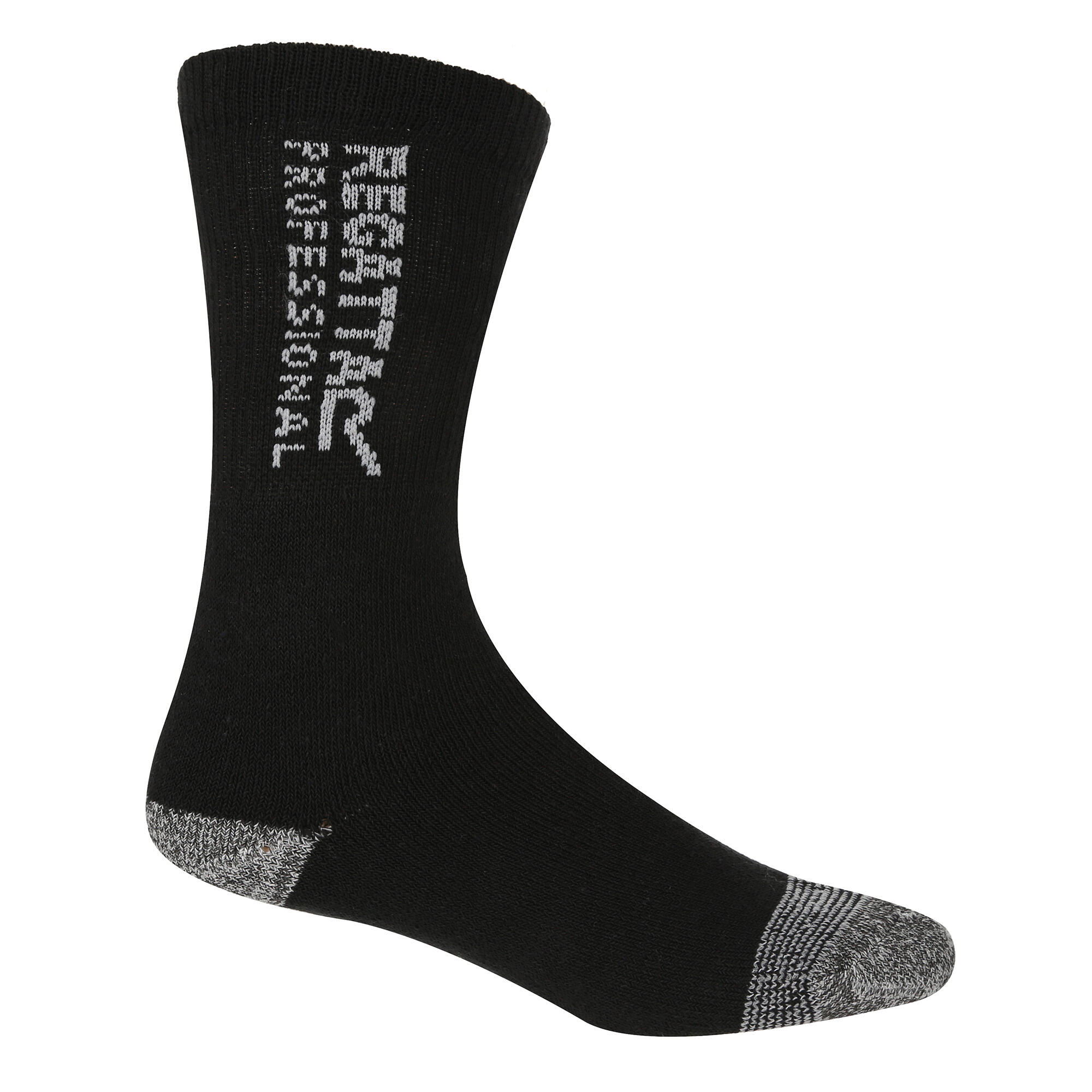 REGATTA Hardwear Mens Workwear Socks (Pack Of 3) (Black)