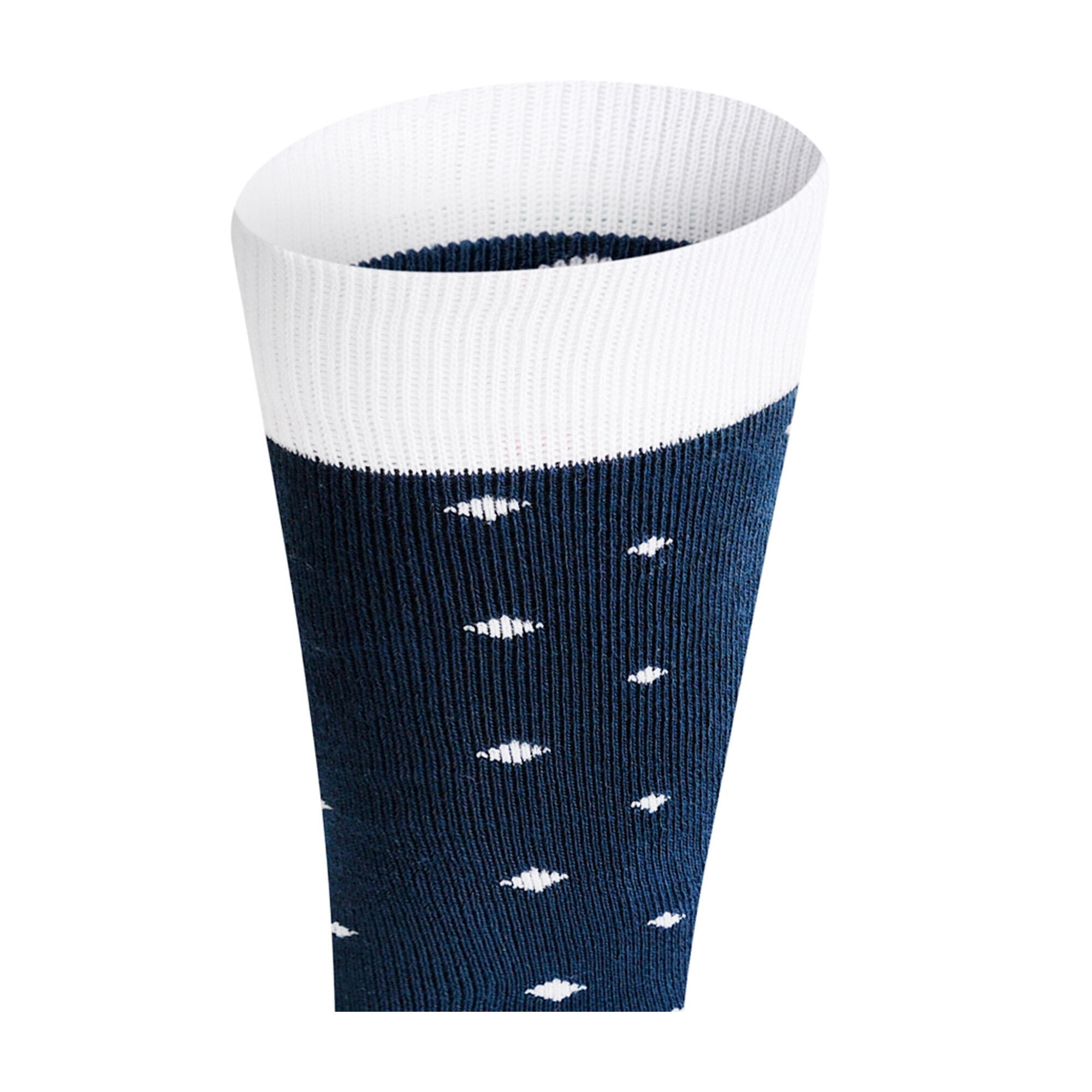 Chaussettes De Ski Motif/style À Pois Femme (Denim Sombre / Blanc) 3/5