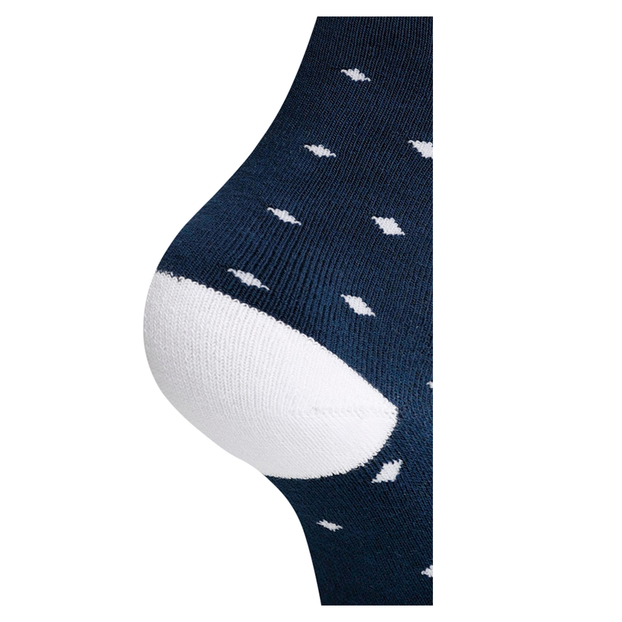 Chaussettes De Ski Motif/style À Pois Femme (Denim Sombre / Blanc) 4/5
