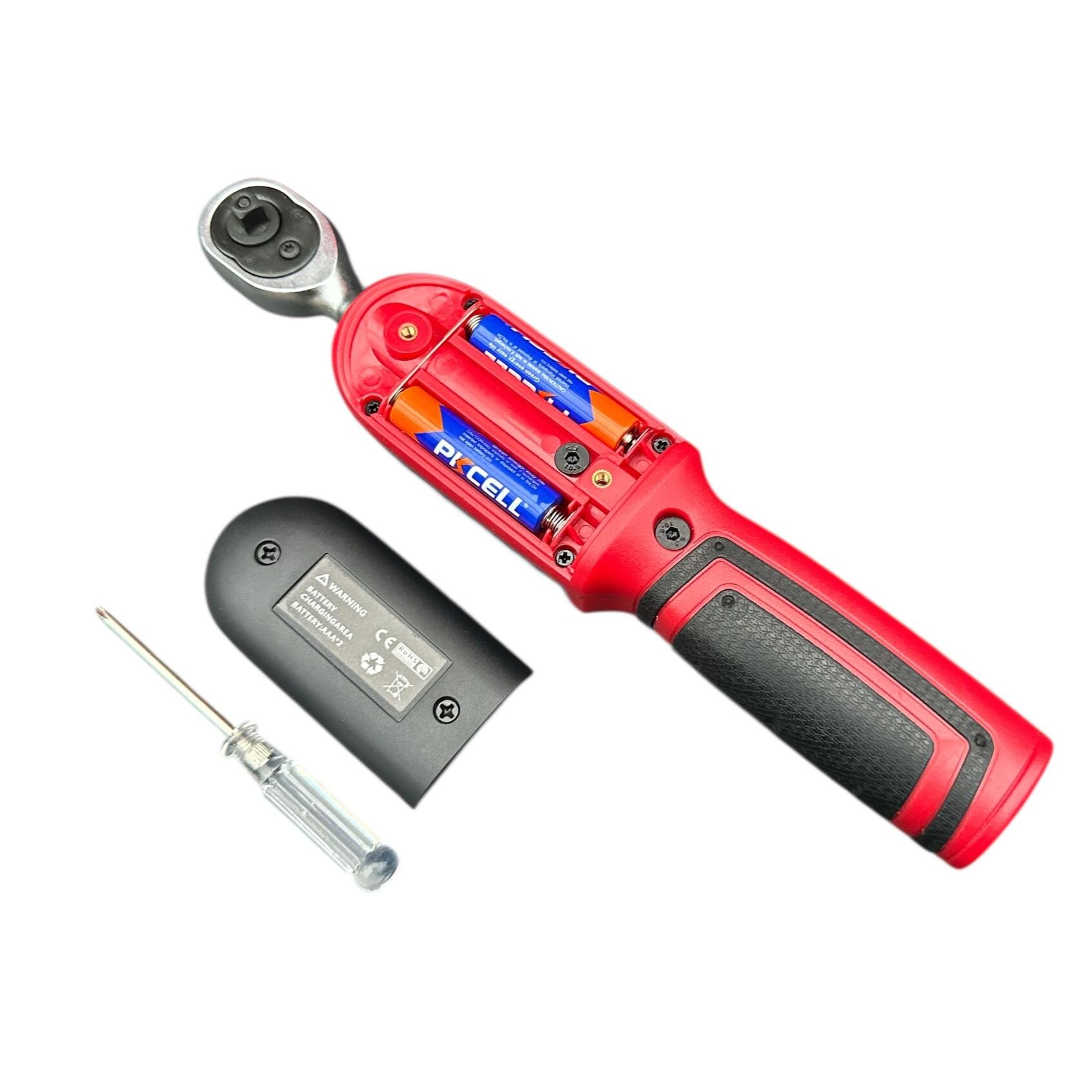 Momentsleutel Fiets 26-delig Set Digitaal 1,5-30 Nm 1/4" 4/8