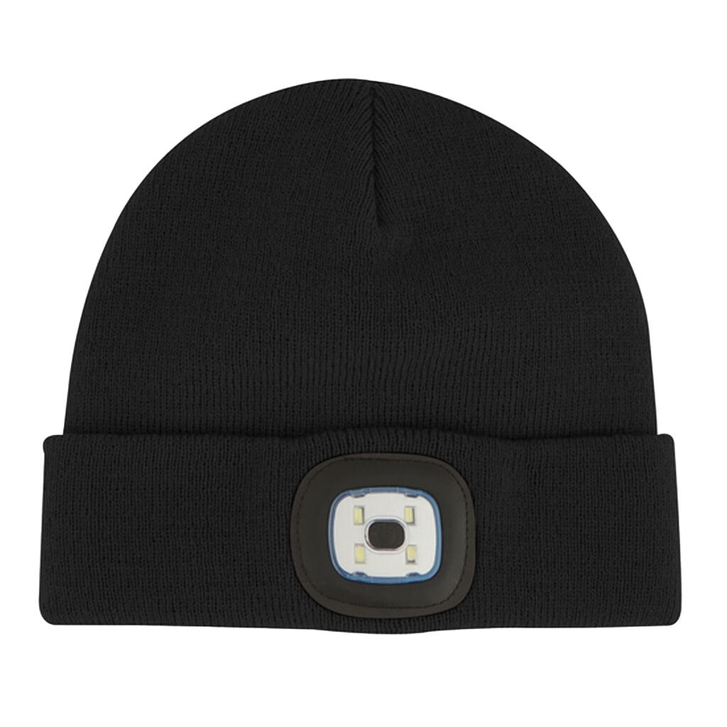 Childrens/Kids Torch Beanie (Black)