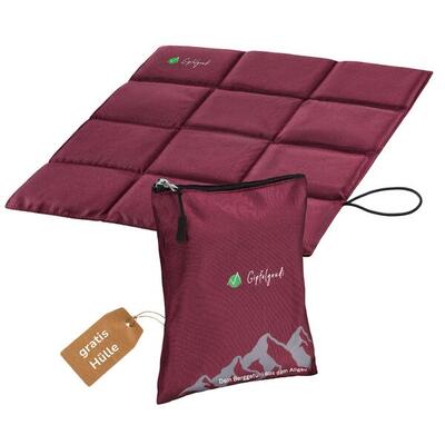 Outdoor Sitzkissen faltbar (Burgund) inkl. Tasche