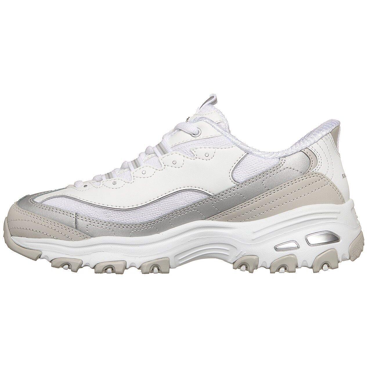 Scarpe da ginnastica Skechers D Lites-smooth Nostalgia, Bianca, Donne 5/5