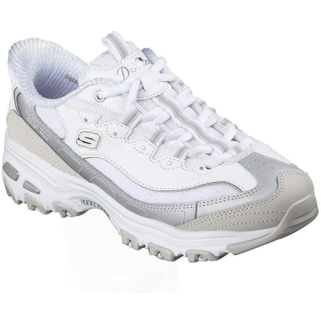 Sneakers Skechers D Lites-smooth Nostalgia, White, Women