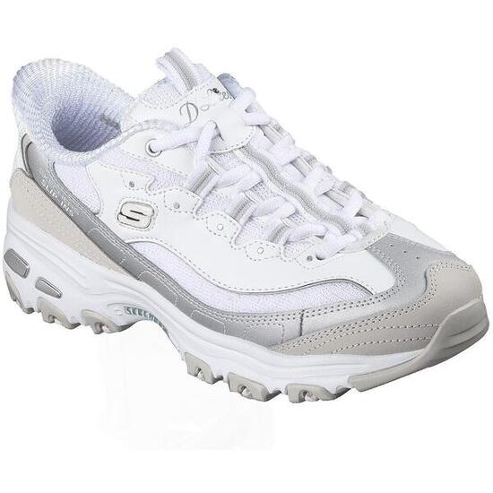 Zapatillas Skechers D Lites-smooth Nostalgia, Blanco, Mujer