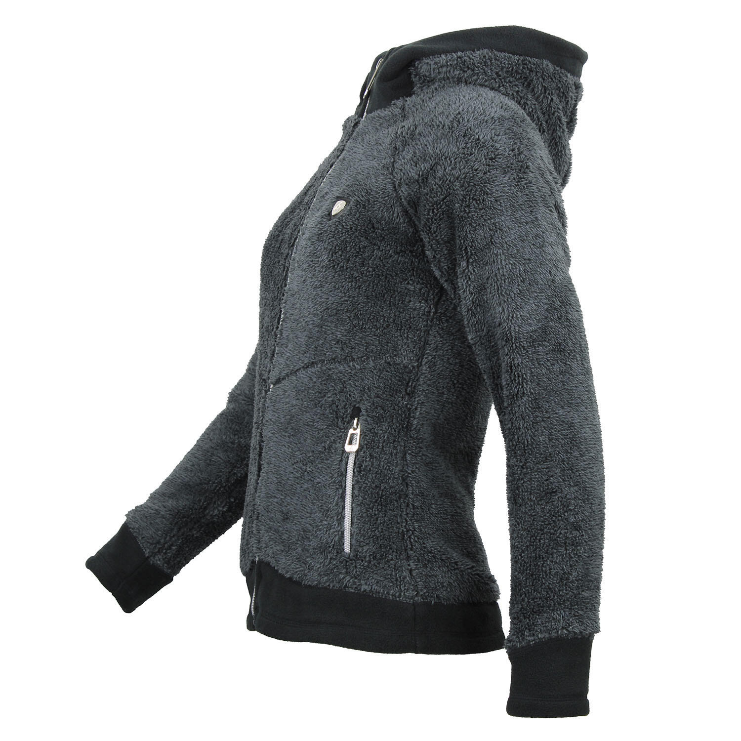Dames fleece hoodie Peak Mountain Almi 2/4