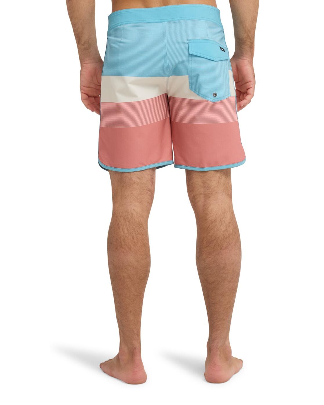 Boardshort SURFSILK SCALLOP 18" Rose Homme 3/4