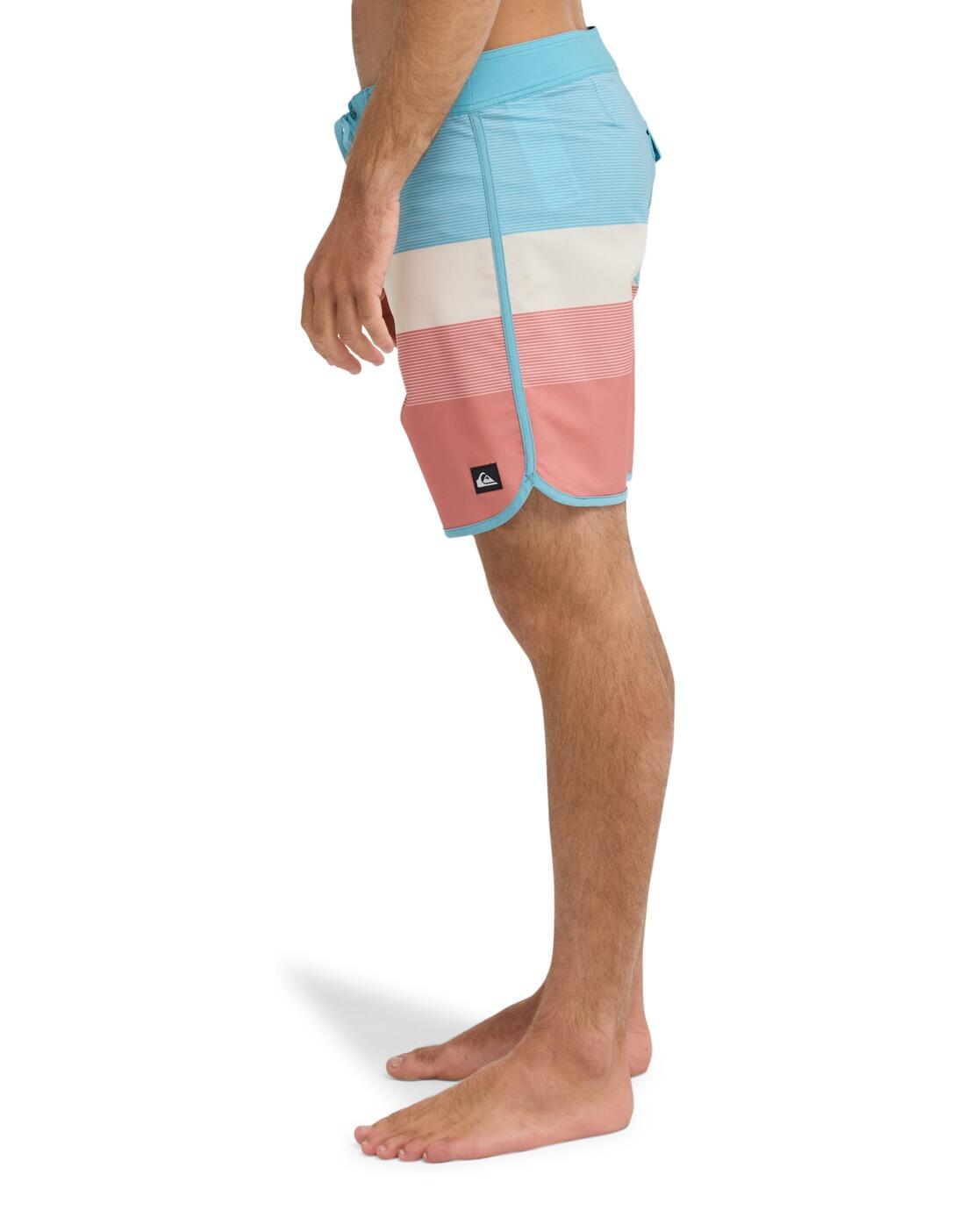 Boardshort SURFSILK SCALLOP 18" Rose Homme 4/4