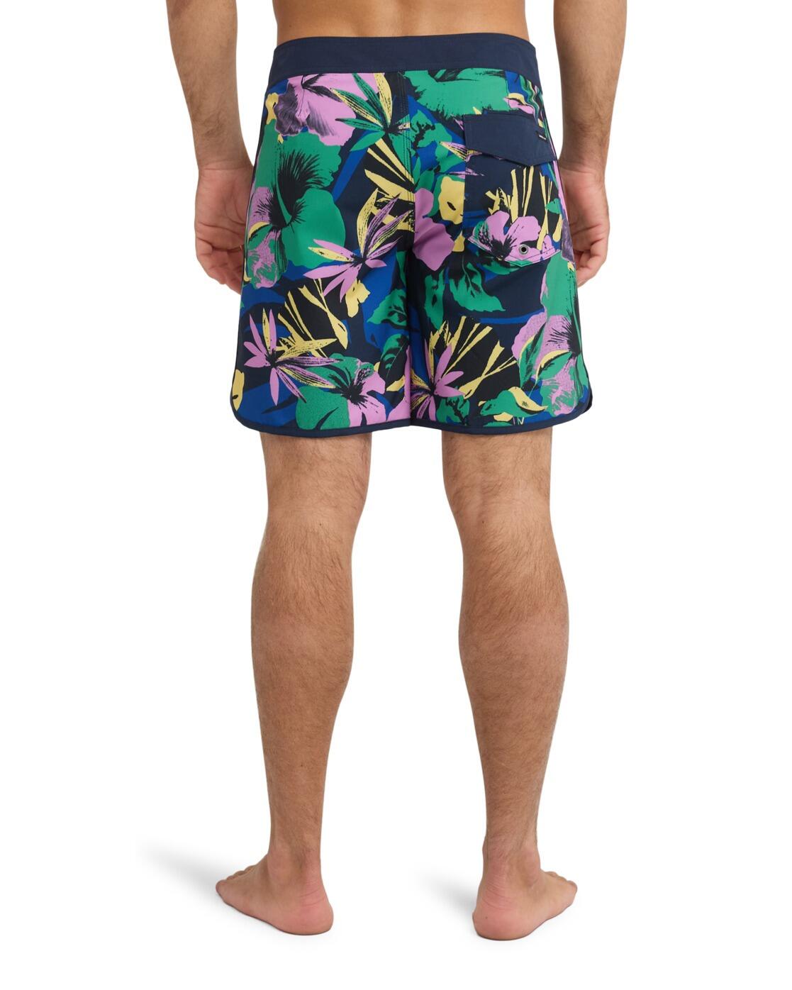 Boardshorts SURFSILK SCALLOP 18" Blau Herren 3/4