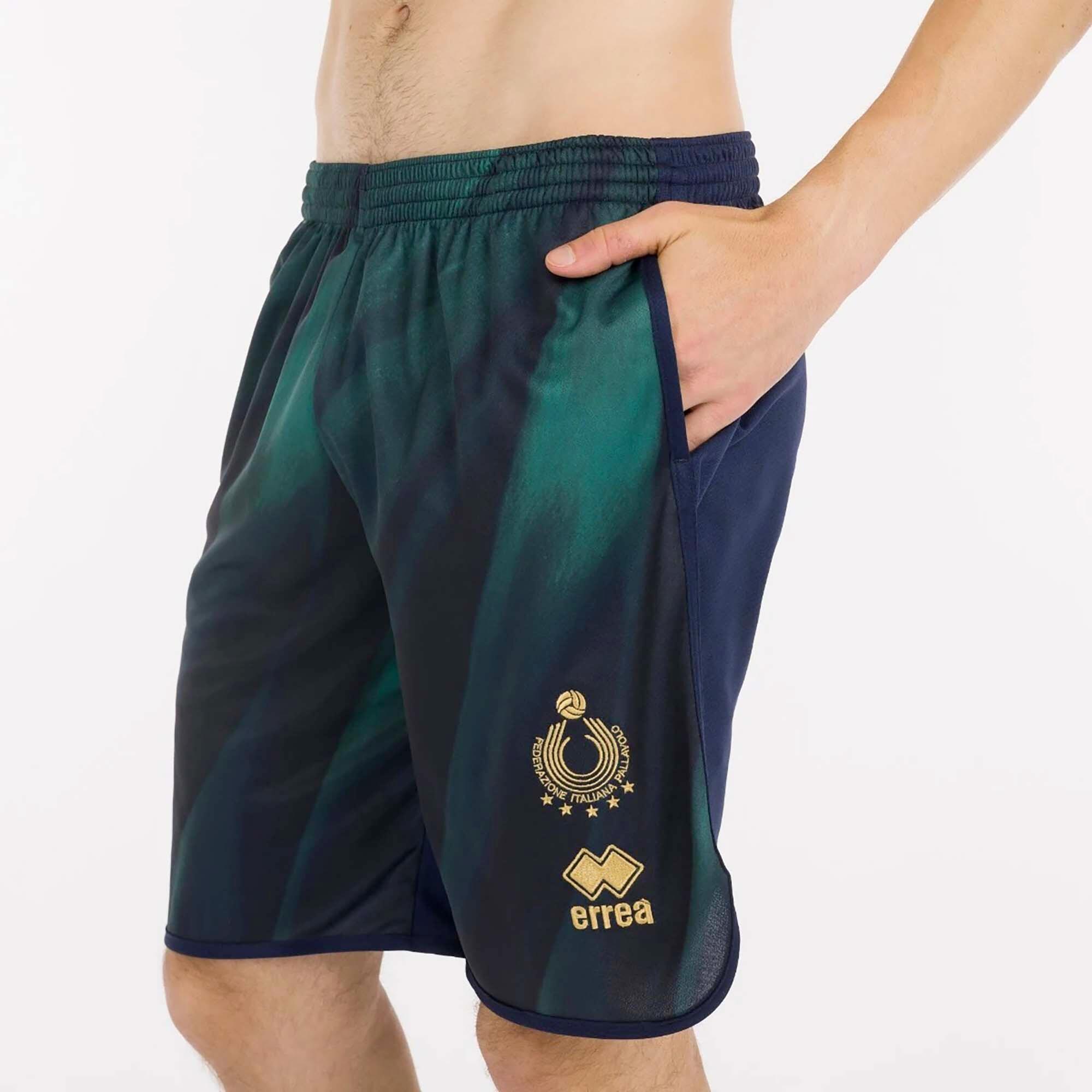 Korte Broek Errea Naz. Italia Volley Bermuda T. Libero Man Ad Volwassenen 4/5