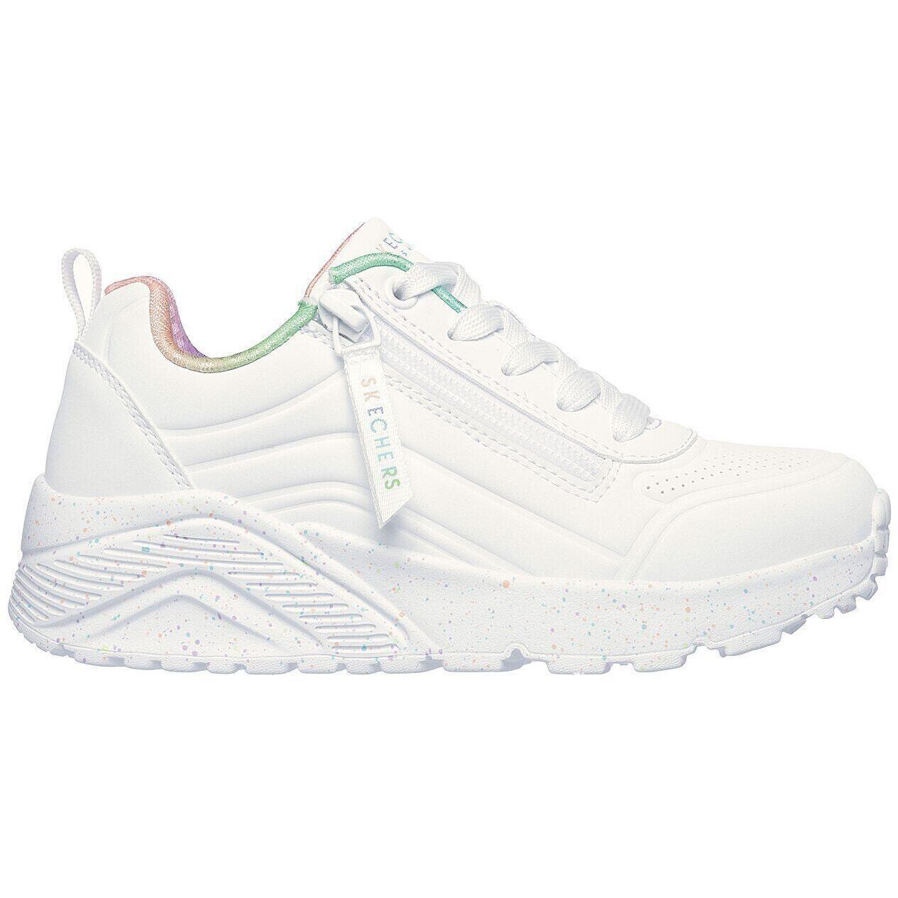 Baskets Skechers Uno Lite - Vivid Splash, Blanc, Enfants 2/2