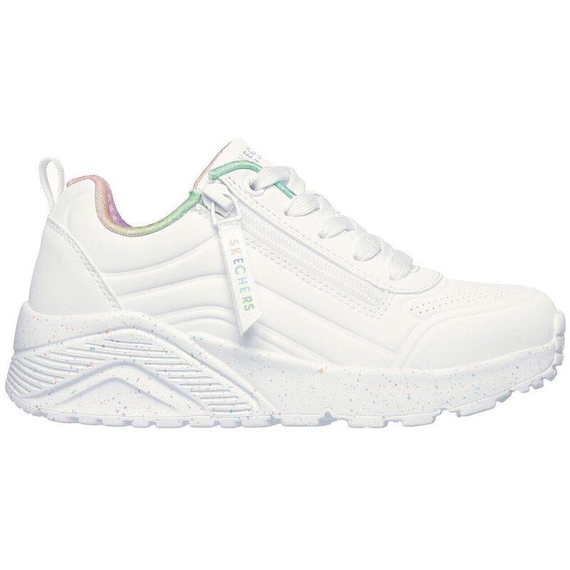 Pantofi sport copii Skechers Uno Lite - Vivid Splash, Alb