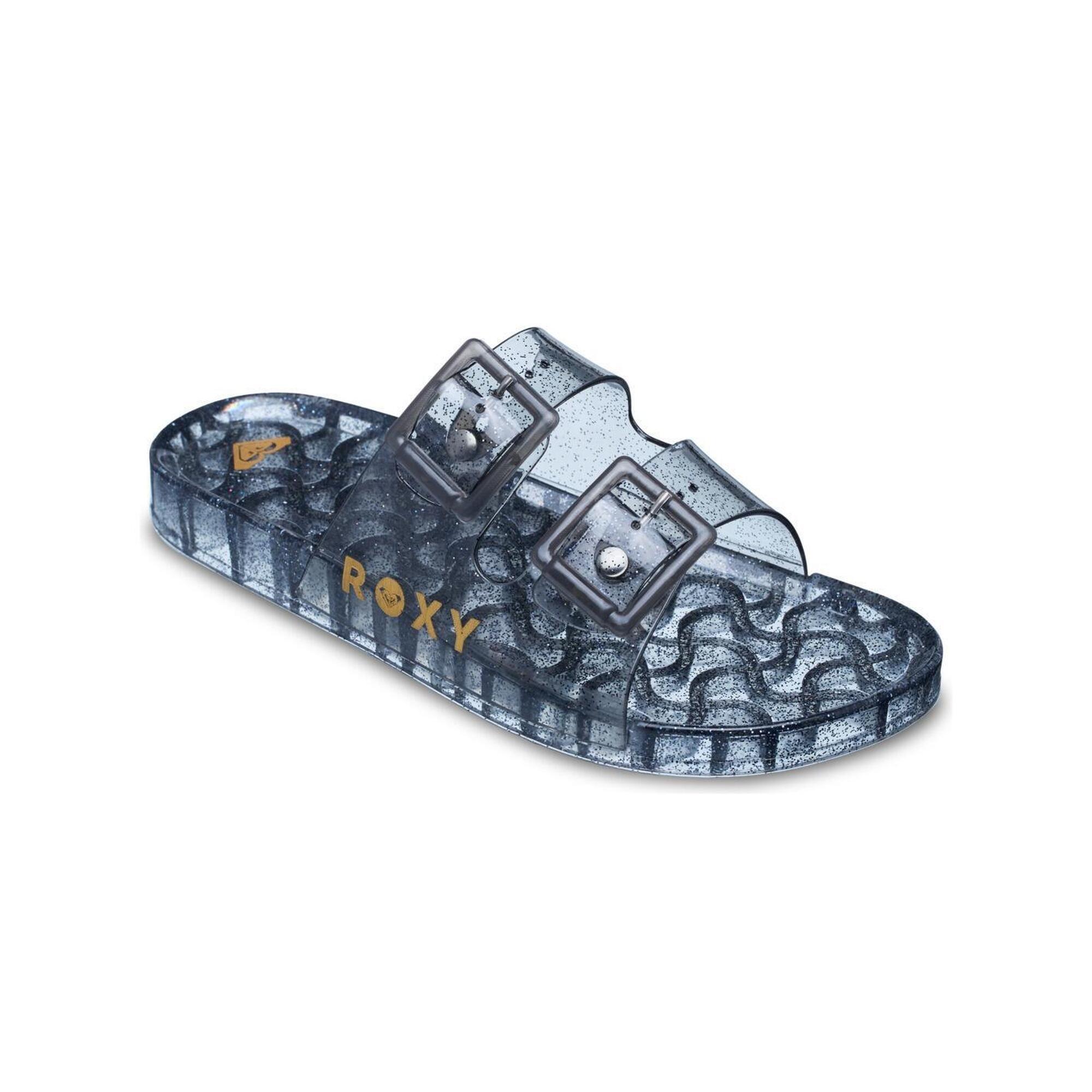 Roxy - Sandales Kattie Glitter Gris Femme - Aquashoes - Gris - Decathlon
