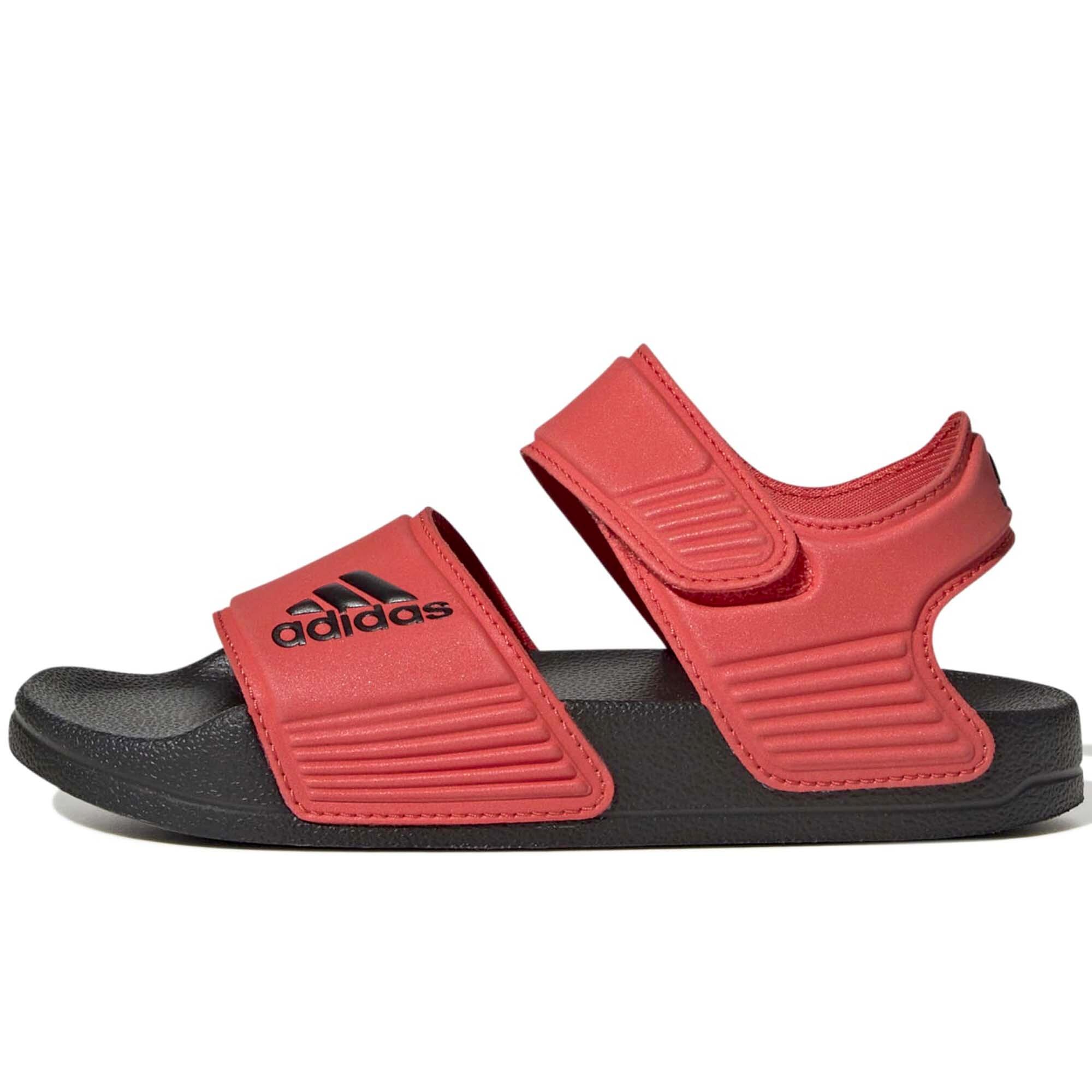Adidas - Chaussons Adidas Sport Adilette Sandale K Enfant - Chaussons - Rouge - Decathlon