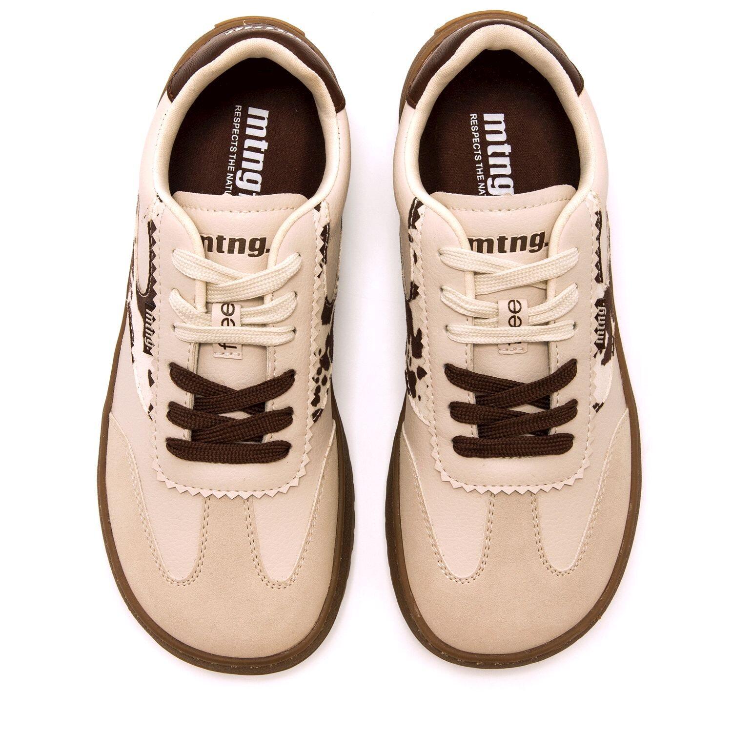Zapatillas caminar Mujer barefoot MTNG Free alask Beige 2/7