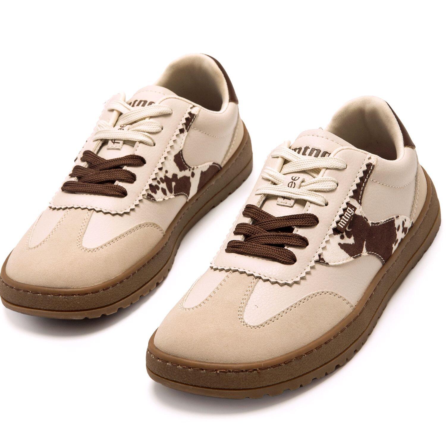 Zapatillas caminar Mujer barefoot MTNG Free alask Beige 6/7