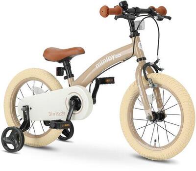 Qplay Miniby Bicicletta per Bambini 14 pollici-3in1-bicicletta senza pedali