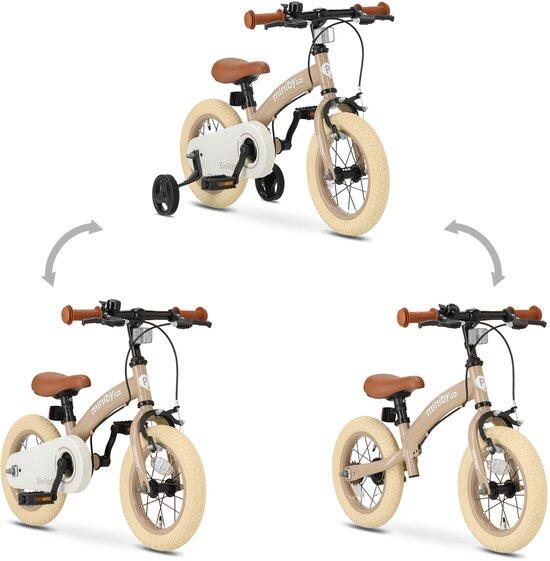 Qplay Miniby Vélo enfant 12 pouces – 3 en 1 – draisienne – Rose 3/7