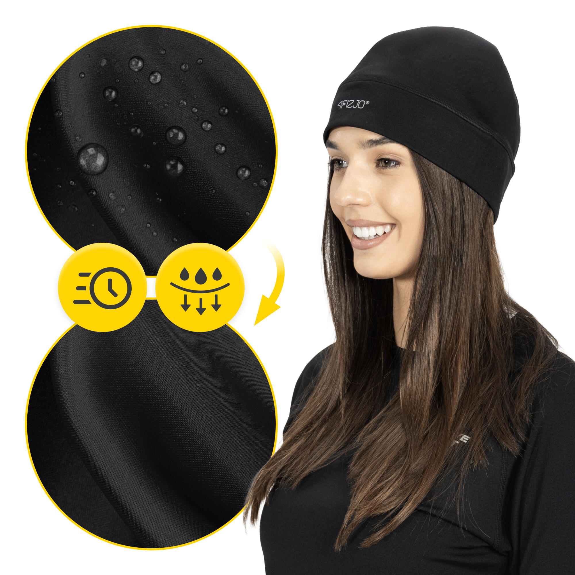 Czapka termiczna do biegania i pod kask 4FIZJO unisex 6/7