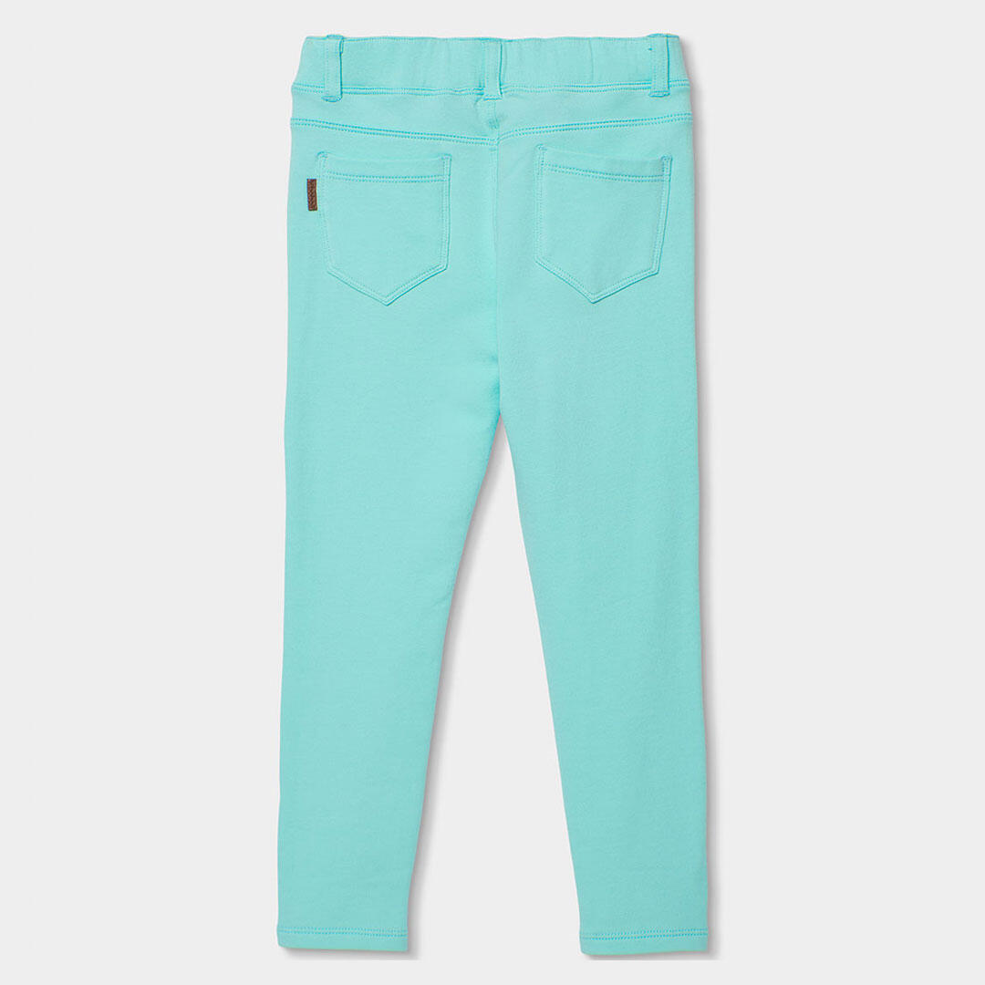 Pantalones de verano de senderismo kids niña boboli verde 2/4