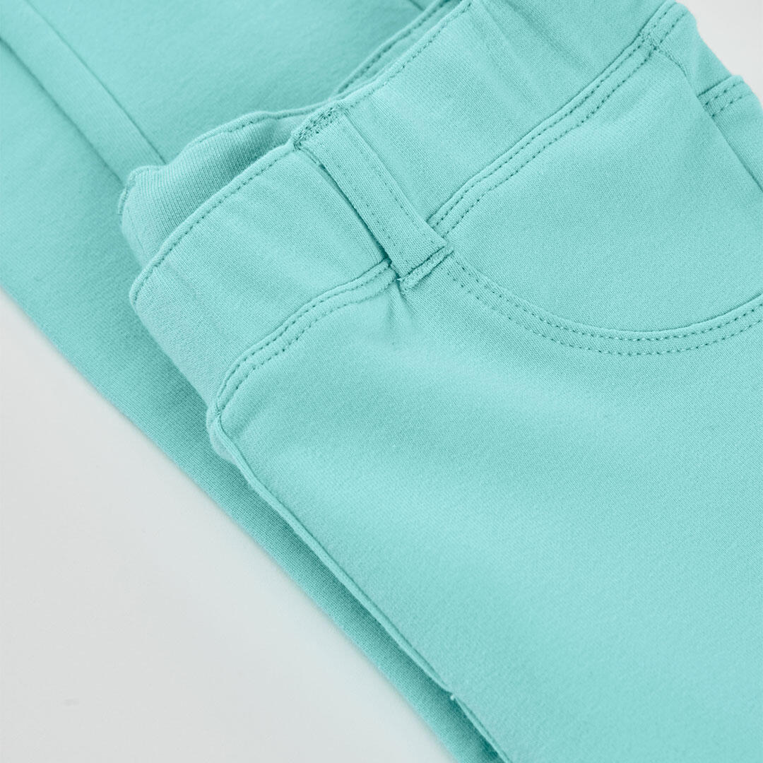 Pantalones de verano de senderismo kids niña boboli verde 4/4