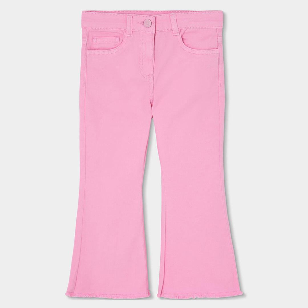 Pantalones de verano de senderismo bebé niña boboli rosa 1/4