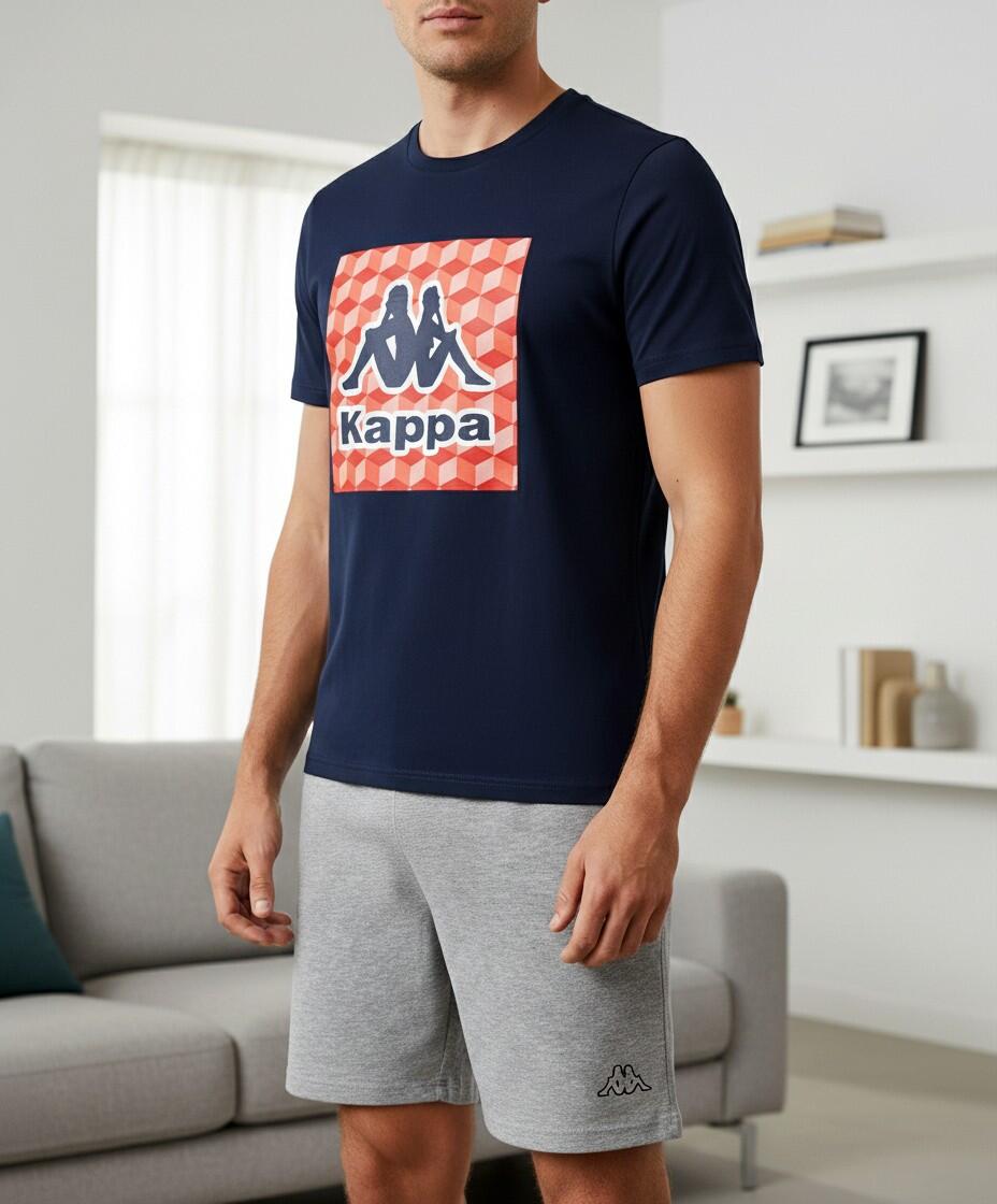 Pijama corto Kappa para hombre, algodón 2/7