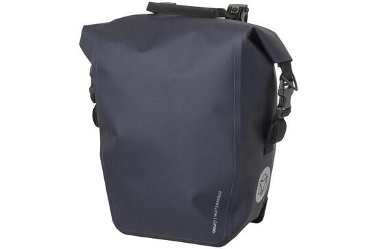 Enkele fietstas Shelter Click'nGo 17L waterdicht blauw met reflectie