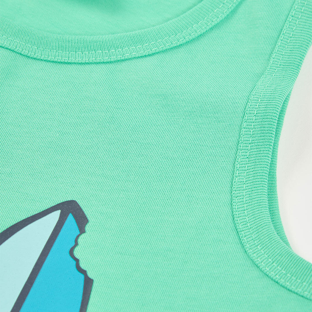 Camisetas De Tirantes de verano de gimnasia kids niño boboli verde 3/4